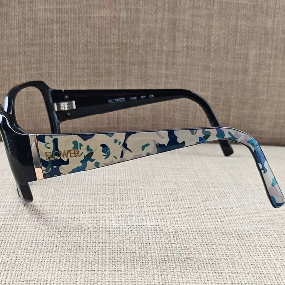 Flower Women Eyeglasses/Sunglasses Frame Black Glasses 57[]17 135 Frame - Picture 7 of 11